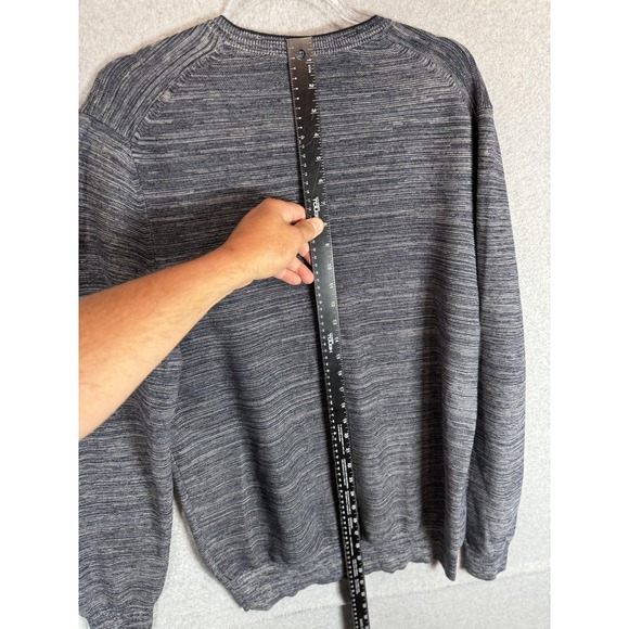 Joseph Abboud Sweater Mens‎ Large Gray V Neck Pullover Lightweight Knit Casual - Picture 8 of 10